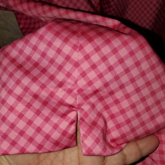22 pink check crop capris pants NWT - Picture 3 of 7